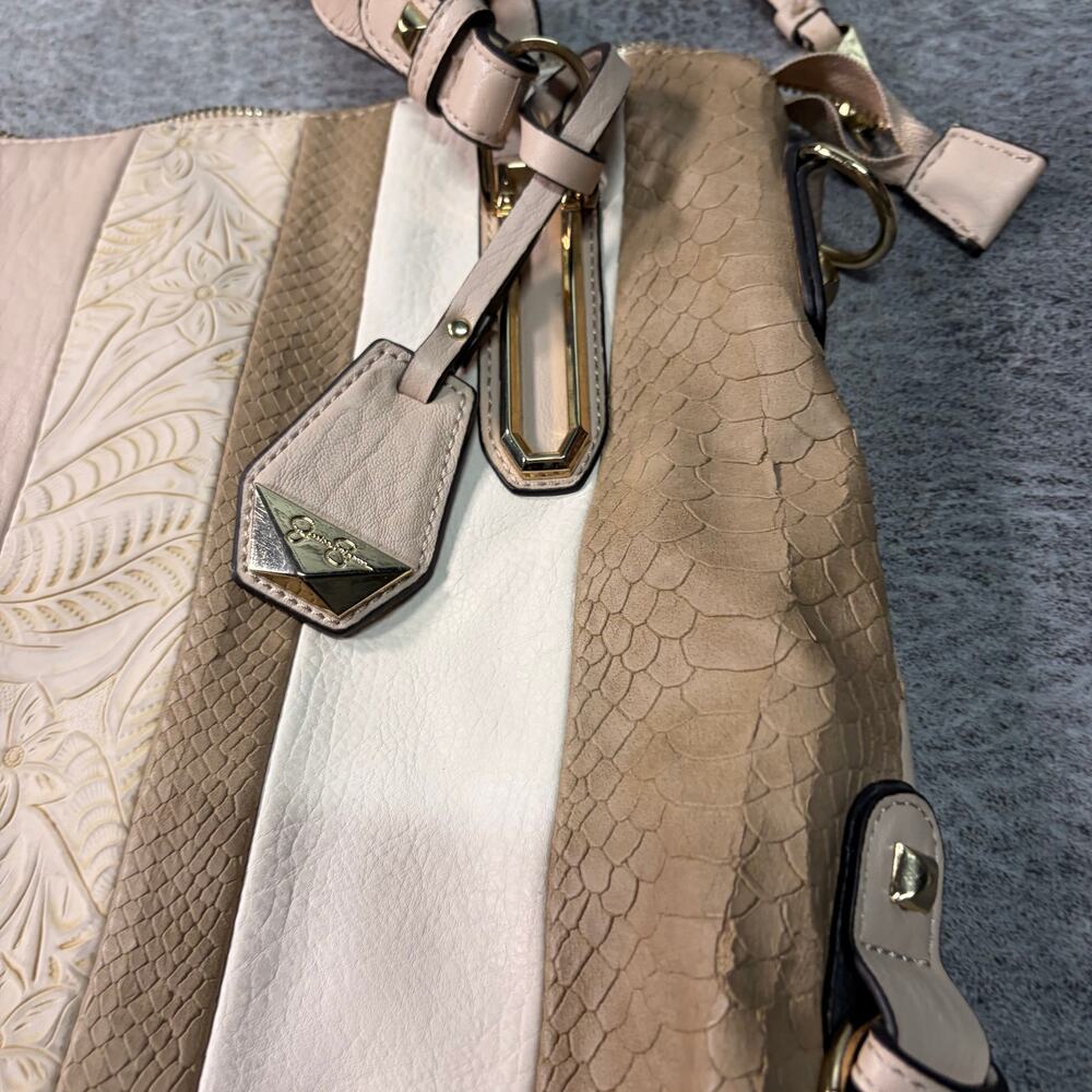 Jessica Simpson Striped Patchwork Panel Shoulder … - image 3